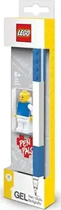 Gel pen LEGO 52600 Blue with Minifigure, ballpoint gel ink, decorative LEGO minifigure included