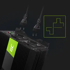 Инвертор Green Cell INVGC10 12В в 230В 2000Вт Модифицированная синусоида