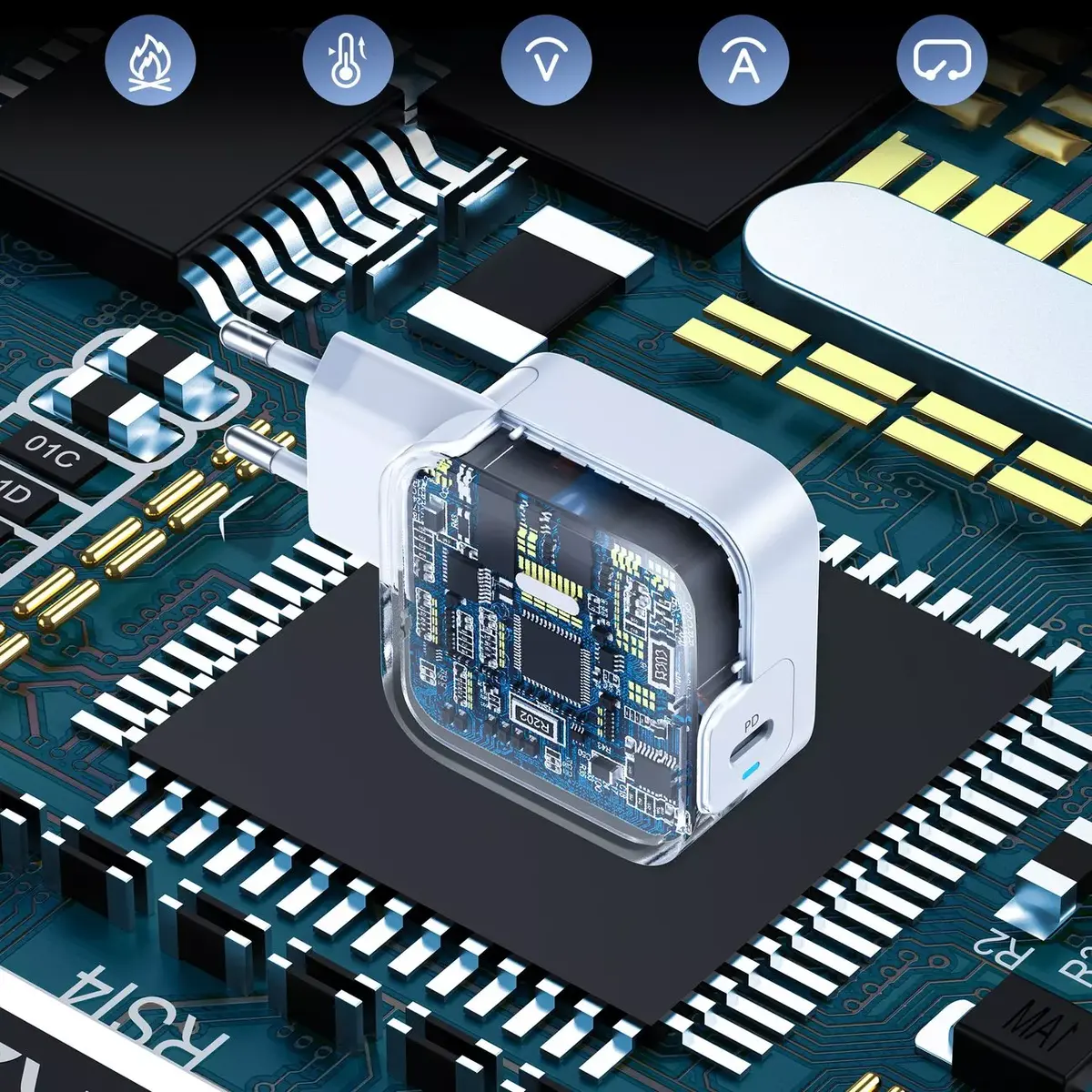 CHOETECH PD8007 USB‑C 45Вт зарядное Photo 6