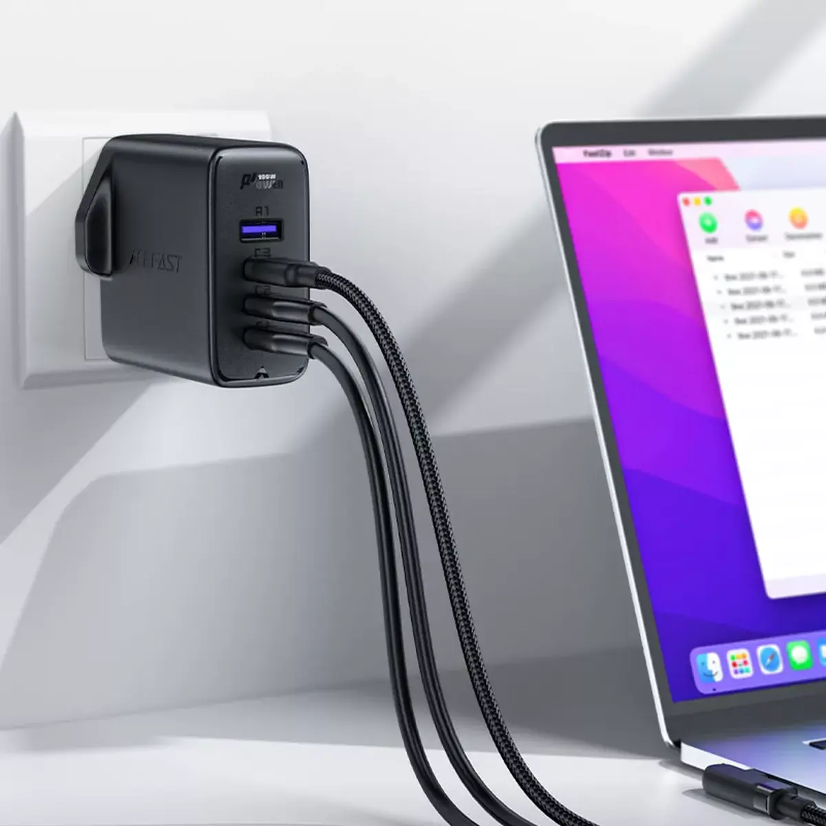 Acefast A40 GaN 100W PD lādētājs Photo 2