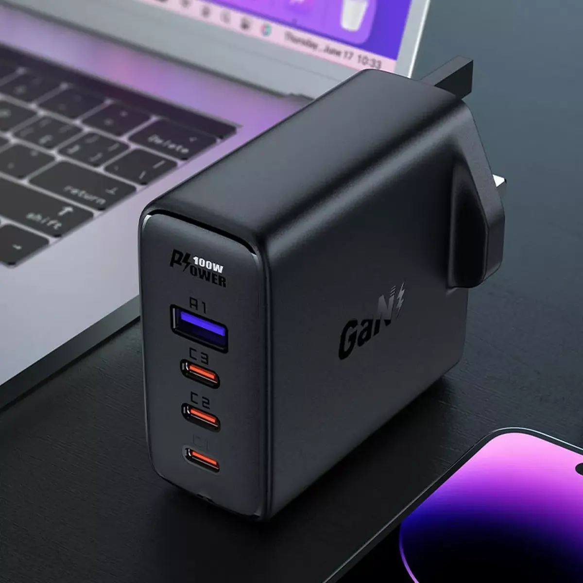 Acefast A40 GaN 100W PD lādētājs Photo 3
