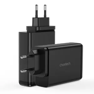 Lādētājs CHOETECH PD6005 ar 2x USB-C un 2x USB-A, portatīvs barošanas adapters vairāku ierīču uzlādēšanai