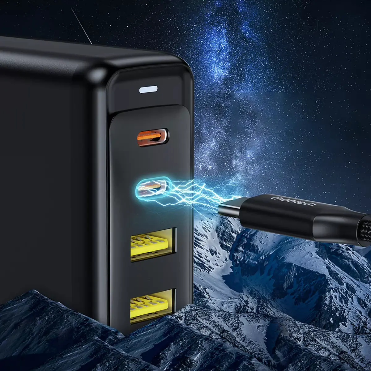 Зарядное устройство CHOETECH PD6005 2x USB-C 2x USB-A Photo 4