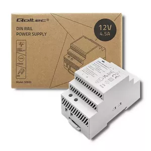 Блок питания на DIN-рейку QOLTEC 24V 2.5A 60W серый