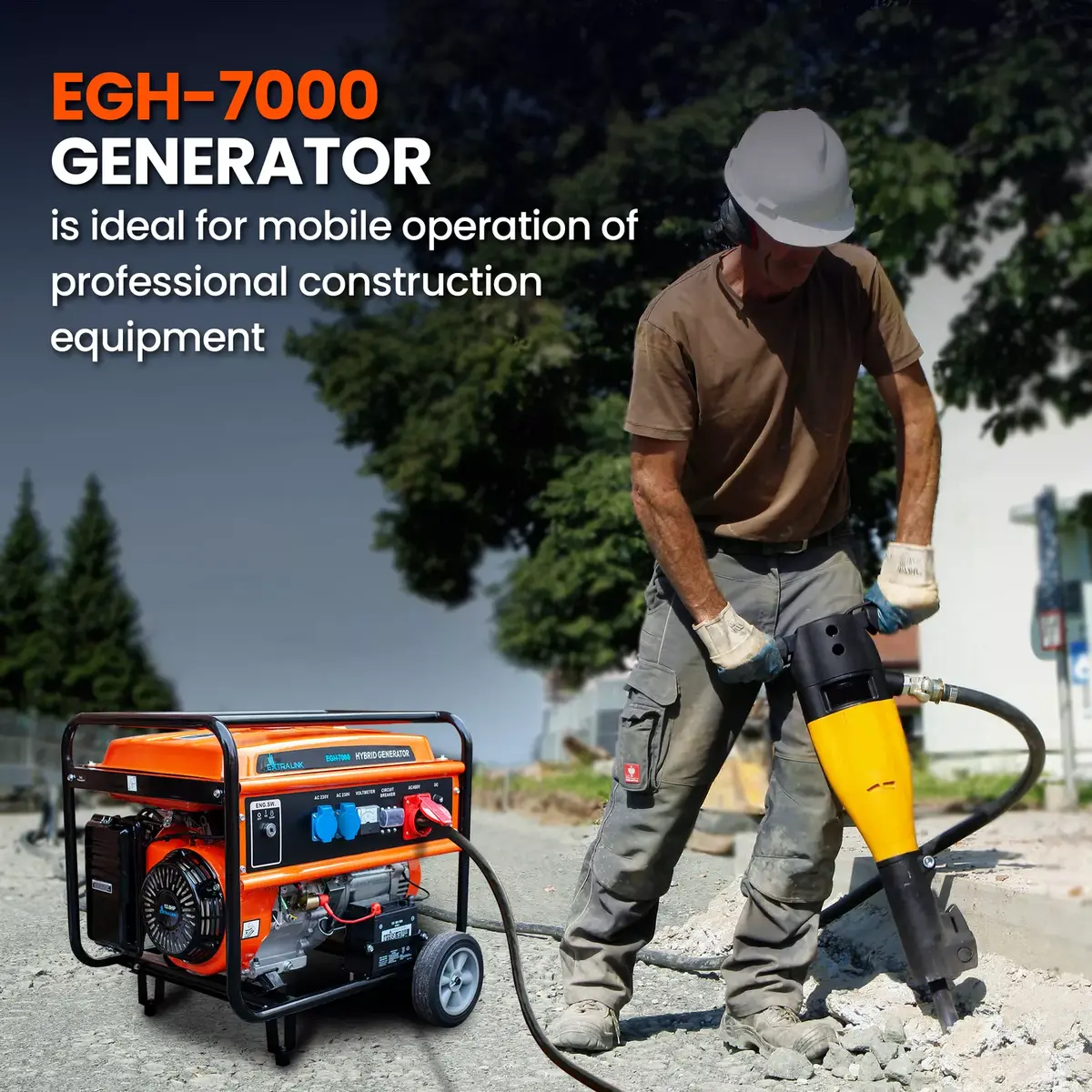 Jaudas ģenerators Extralink EGH-7000 hibrīds Photo 24
