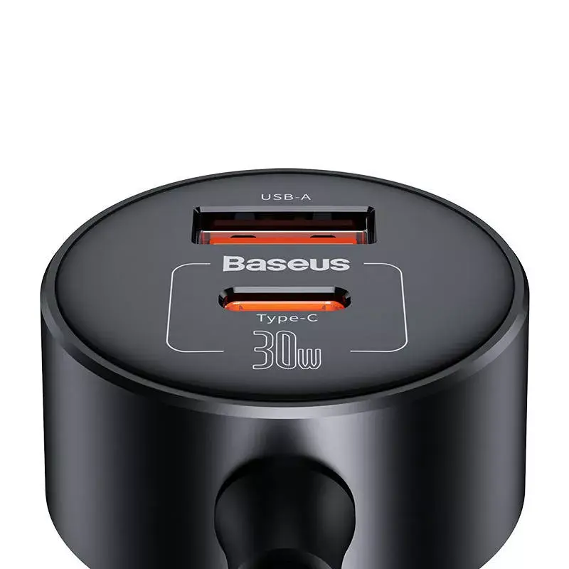 Автомобильное зарядное Baseus 1for2 C00455300121-00 Photo 5