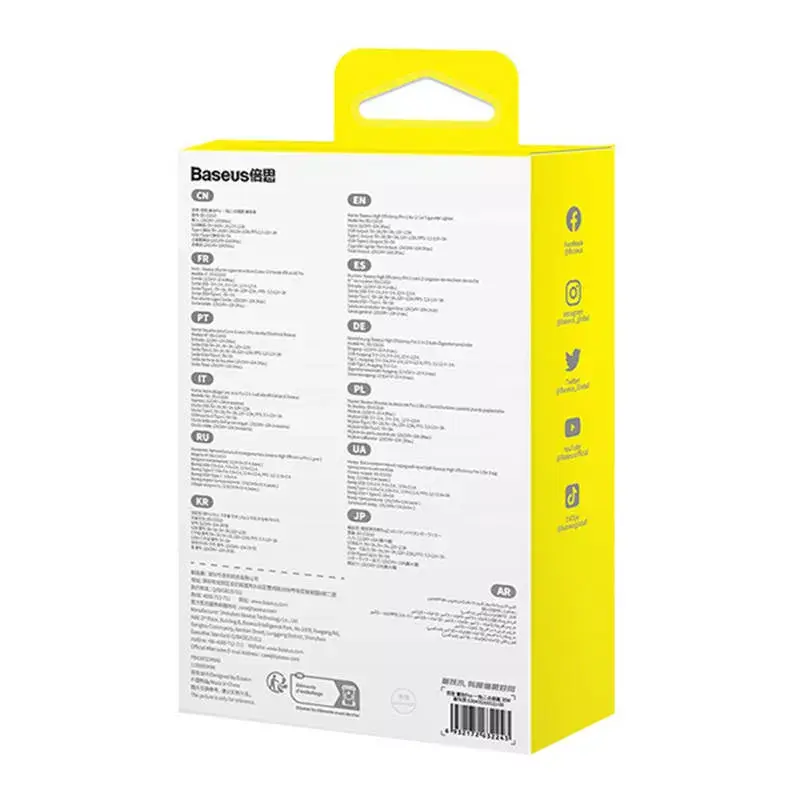Автомобильное зарядное Baseus 1for2 C00455300121-00 Photo 9