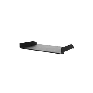 19" rack mount shelf Lexi-NET LXF19-1U-250-B 1U 250mm black load 15kg