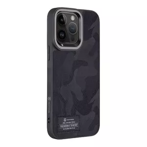 Tactical protective camo troop cover for Apple iPhone 14 Pro Max — Black