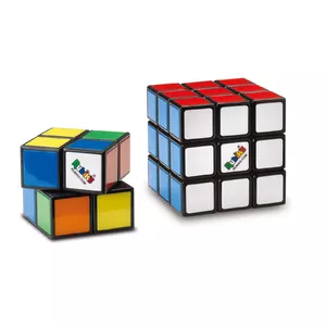 Rubik’s Cube, Duo Pack of The Original 3x3 & Mini 2x2 Classic Color-Matching Problem-Solving Puzzle Game Toy, for Kids and Adults Aged 8 and up