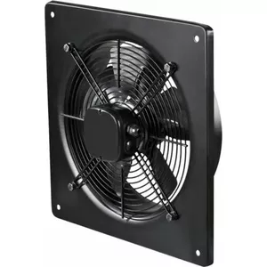 VENTS OV2E200 Wall-Mounted Axial Fan, 200mm, 55W, 230V, Black