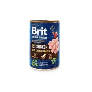 BRIT Premium By Nature Chicken and Hearts - mitrā barība suņiem - 400 g