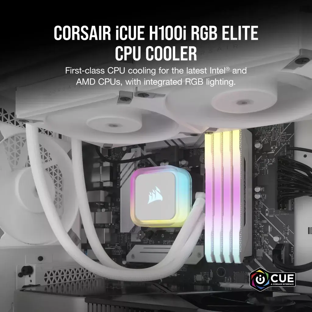 All-in-one liquid cooler Corsair H100I Elite Photo 6