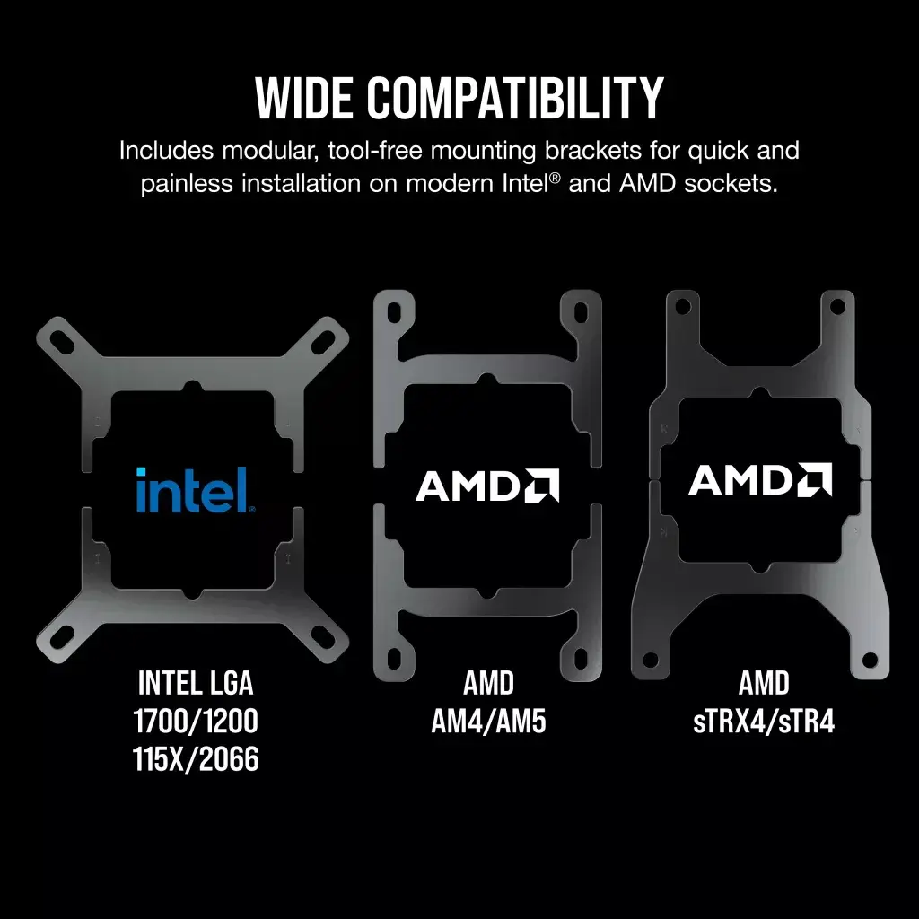 All-in-one liquid cooler Corsair H100I Elite Photo 10