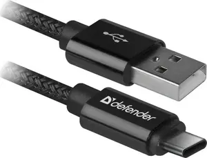USB‑кабель DEFENDER AM‑MICRO, длина 1,0 м, 2,1 A, черный