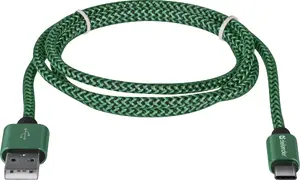 Кабель USB A — USB Type‑C DEFENDER 1,0 м 2,1 A зелёный