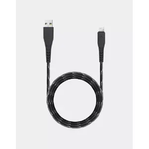 Kabelis Energea Nyloflex 1.5 m Melns Lightning USB A 3 A