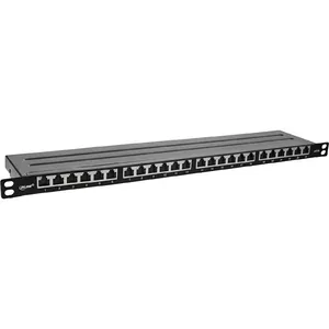 InLine 19" patch panel Cat.6A 0.5 U 24-port black