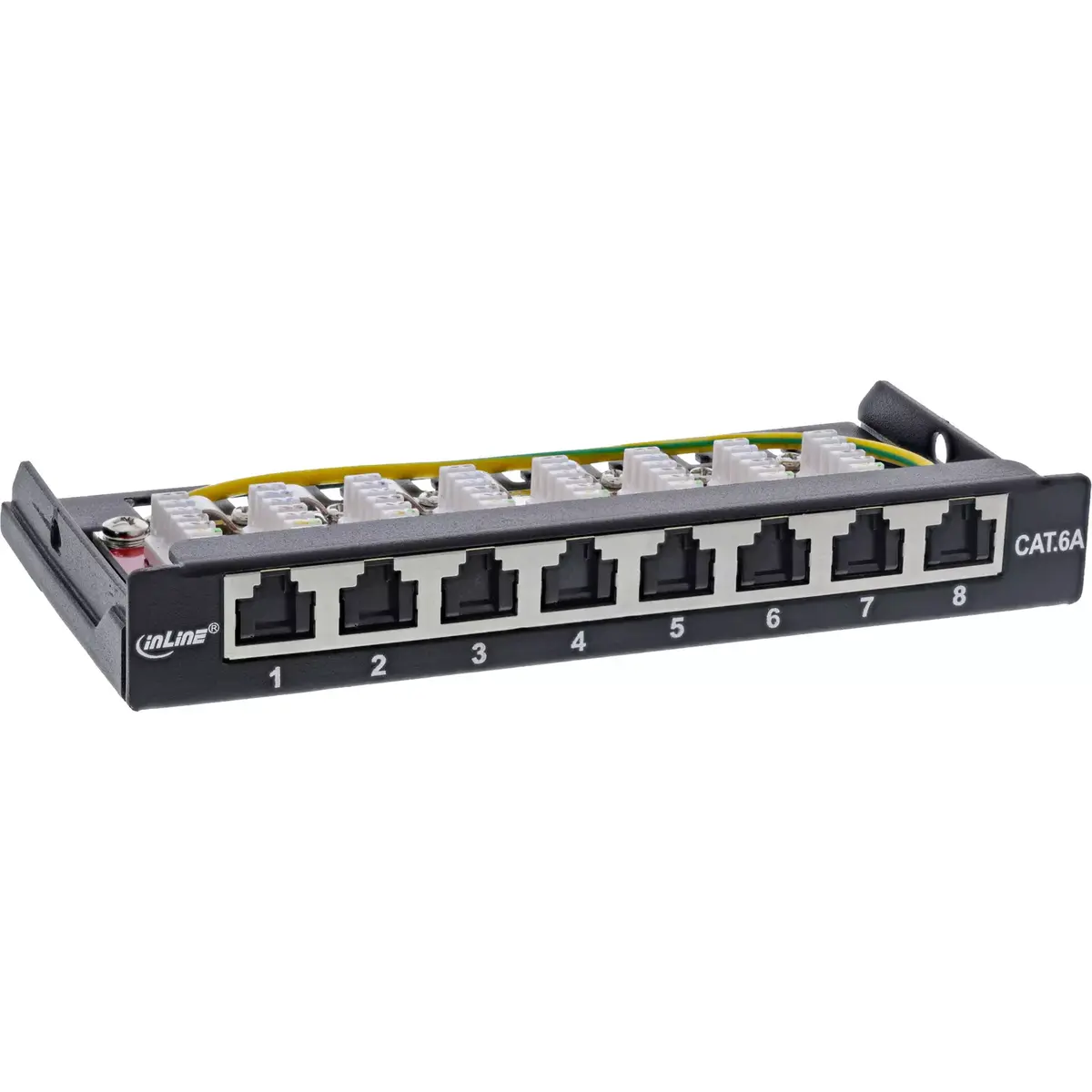 InLine Patch panel Cat.6A 0.5U 8-port Photo 3