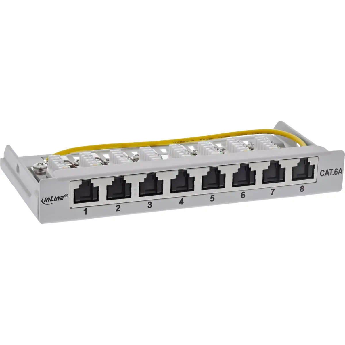 InLine Patch panel Cat.6A 0.5U 8-port Photo 3