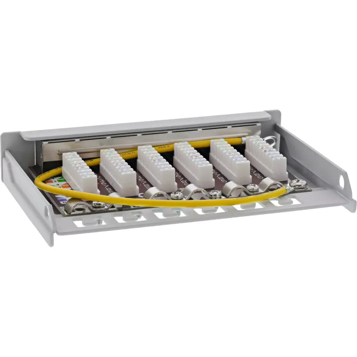 InLine Patch panel Cat.6A 0.5U 6-port Photo 4