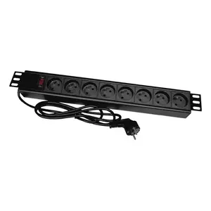 Power Extension A-LAN PZ081U 1.8m 8 AC Outlets Indoor Black