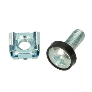 Mounting kit Extralink M6 Rack mounting kit Silver