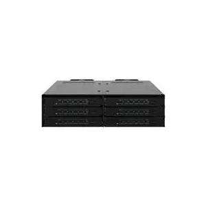 Съёмный корзинный модуль RAIDSONIC MB118VP-B на 6 x U.2/U.3 NVMe SSD, PCIe 4.0, чёрный