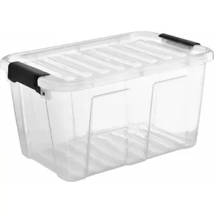 Storage box Plast Team Home Box 31 L with black handle model 2232