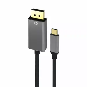 RoGer USB-C to DisplayPort cable RO-USBC2DP4K1.8M-SI, 1.8 m, 4K 60Hz