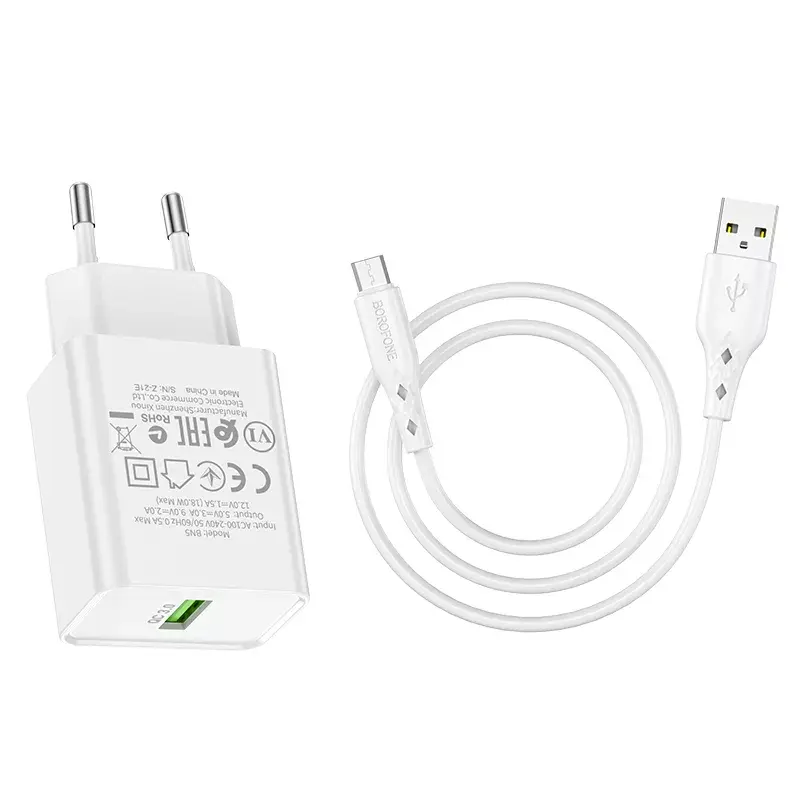 Зарядное Borofone BN5 Quick Charge 3.0 18W Photo 5