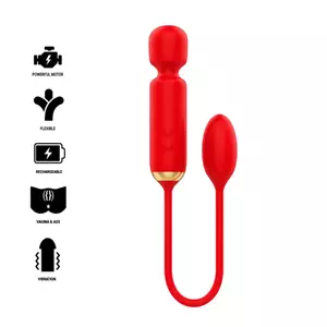MIA Wand Mia D-234833 Double Pleasure с виброяйцом — двусторонний массажер с яйцом-вибратором