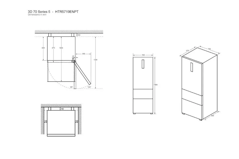 Холодильник Haier 3D 70 Serie 5 HTR5719ENPT Photo 17