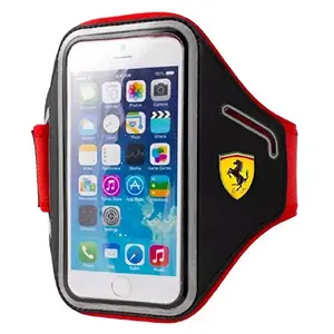 Aproču maciņš Ferrari FESCABP6BK priekš Apple iPhone 6/6S — 4.7" (11,9 cm), melns/sarkans