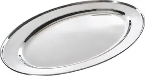 KingHoff KH 1232 Oval Steel Tray 40cm