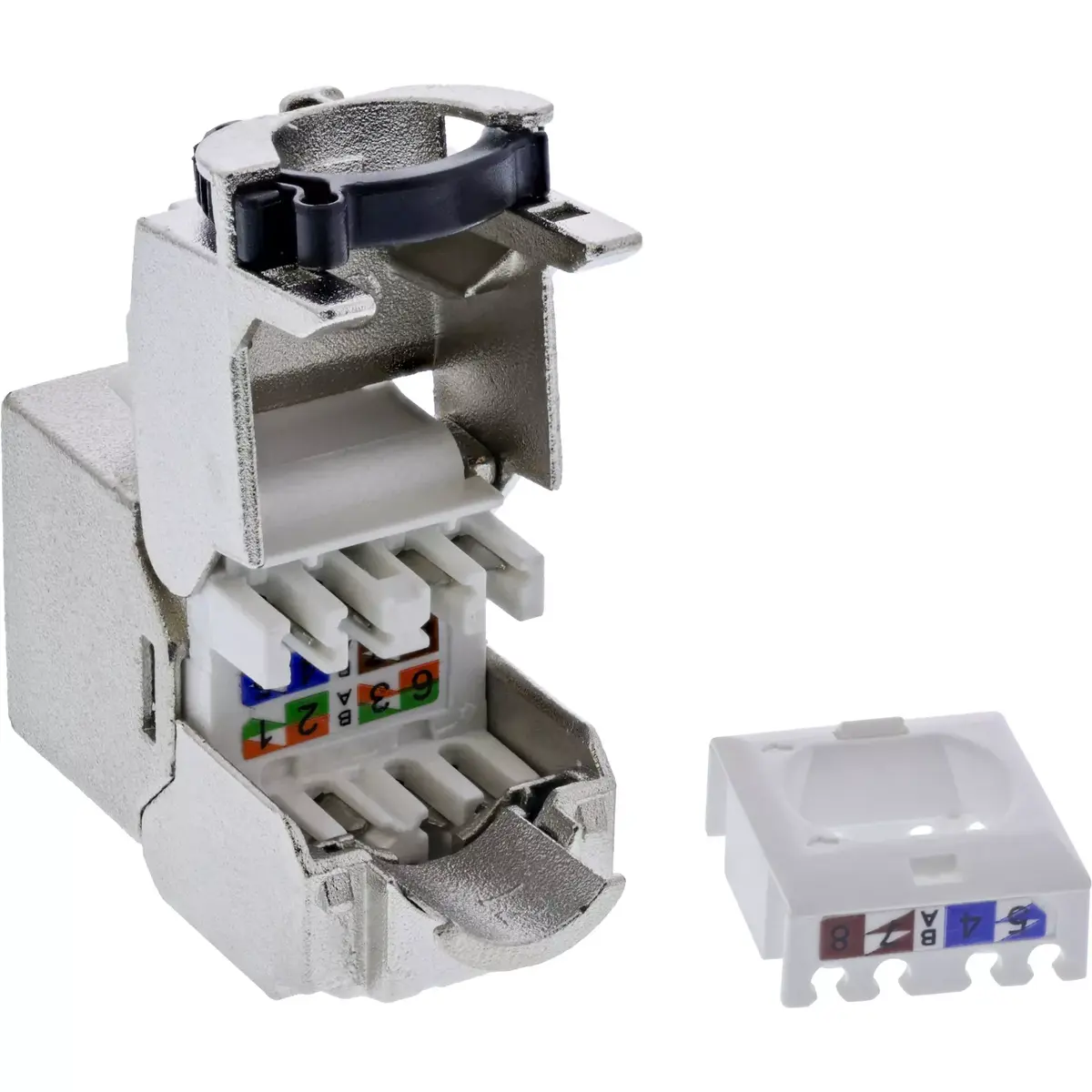 InLine Keystone RJ45 jack slim Cat.8.1 Photo 3