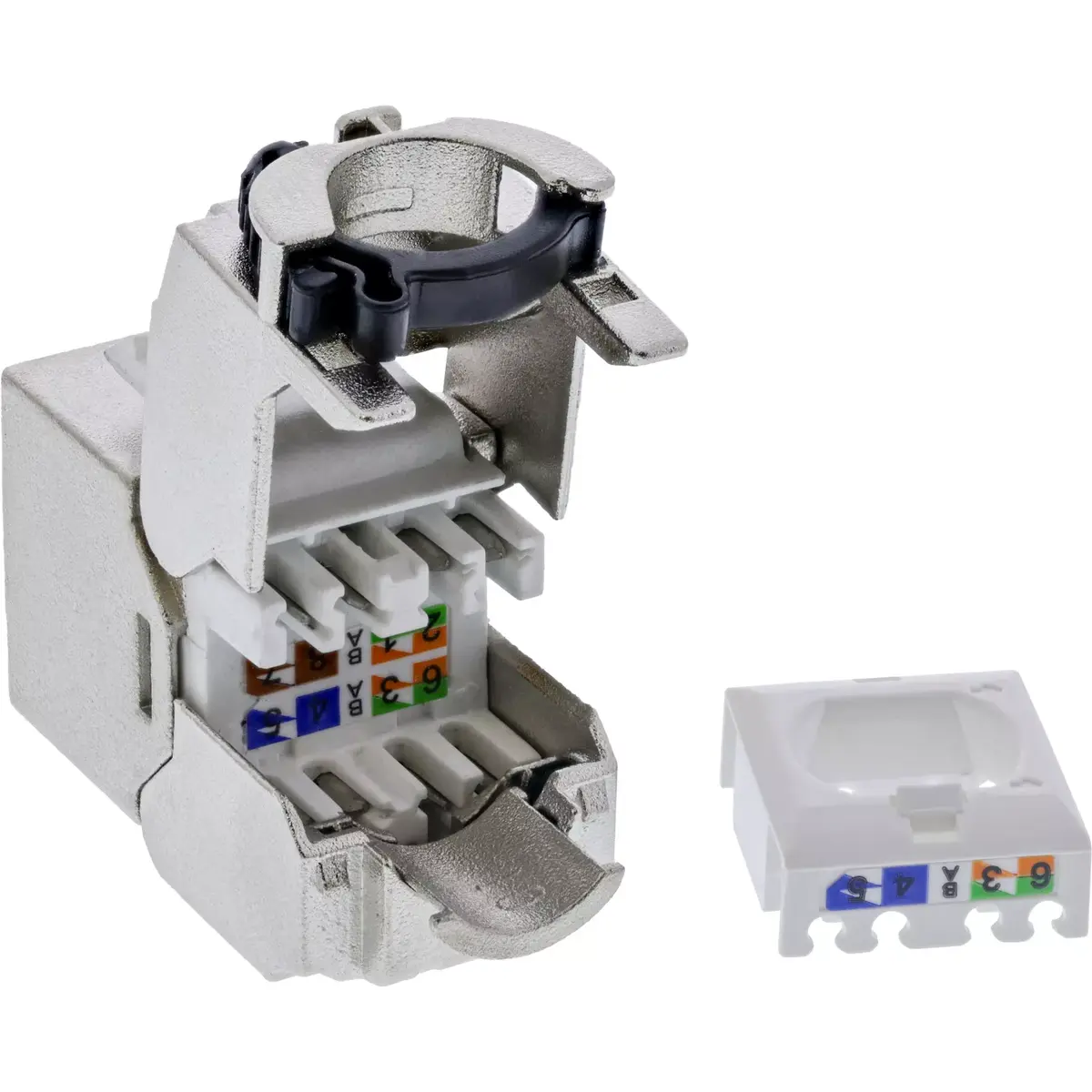 InLine Keystone RJ45 jack slim Cat.6A Photo 3