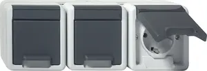 Socket-outlet Schuko GIRA 4789 30, 16 A, 250 V, grey plastic housing