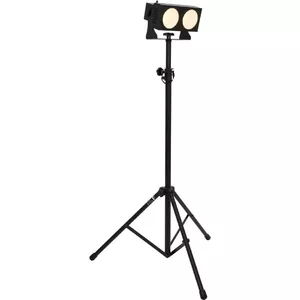 Stage LED light set EUROLITE CBB-2 COB WW with stand, warm white COB, compact fixture and tripod