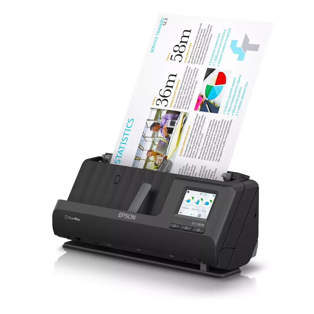 ADF + листовой сканер ES-C380W Photo 6