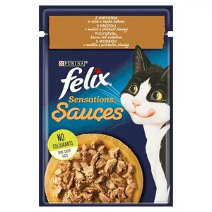 Felix Sensations индейка с соусом из бекона 85 г