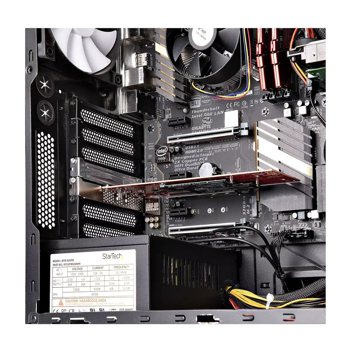 Двухканальная M.2 PCIe SSD адаптерная карта StarTech DUAL-M2-PCIE-CARD-B Photo 9
