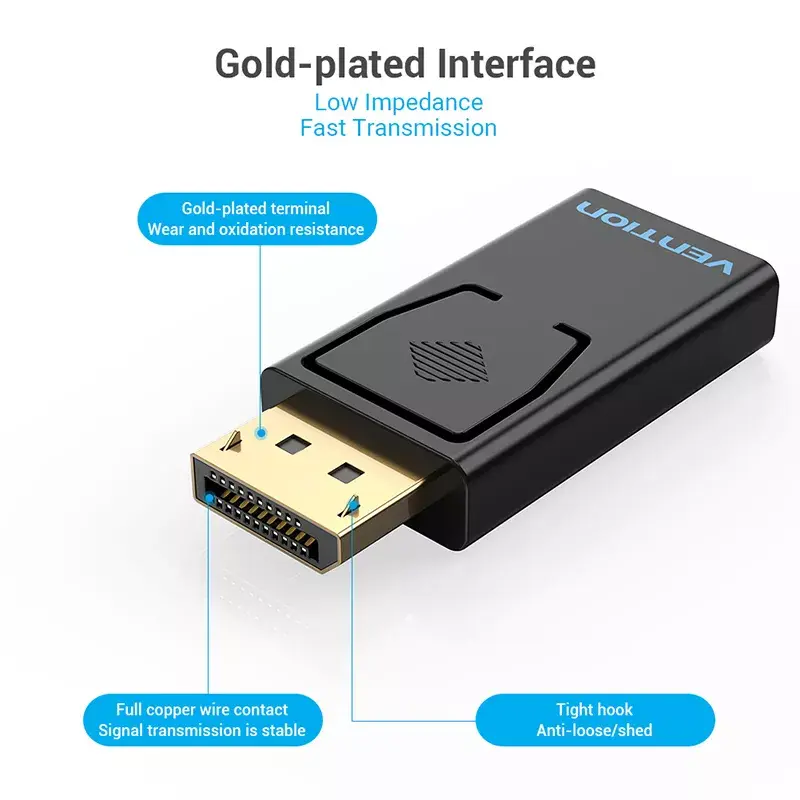 Vention HBKB0 DisplayPort to HDMI adapter Photo 5