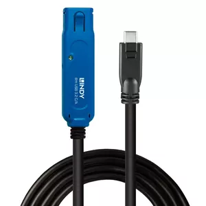 USB кабель Lindy 43381 USB 3.2 Gen 1 8м USB C USB A Черный Синий
