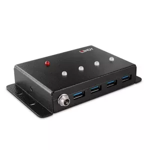 USB Hubs Lindy 4 Port USB 3.0 Metal Hub