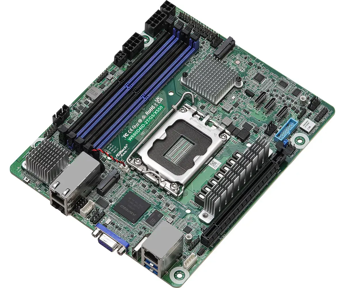 Pamatplate Asrock W680D4ID-2T/G5/X550, W680 Photo 2