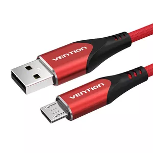 Kabelis USB 2.0 līdz Micro-B USB Vention COARG 1,5 m (sarkans)