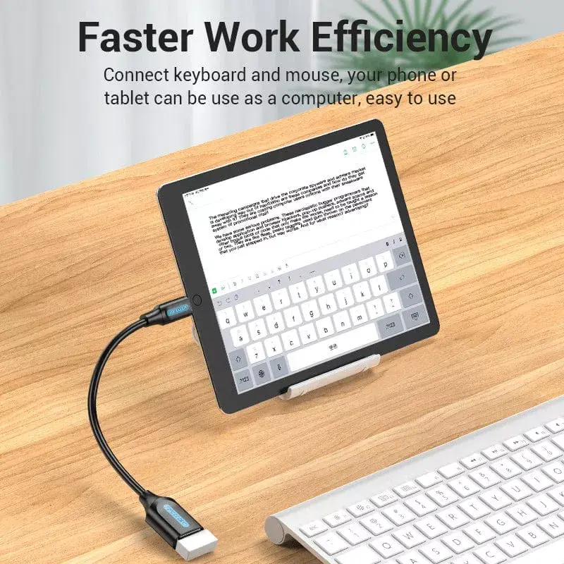 Vention USB 2.0 Type-C to USB-A OTG Cable 0.15m Photo 5