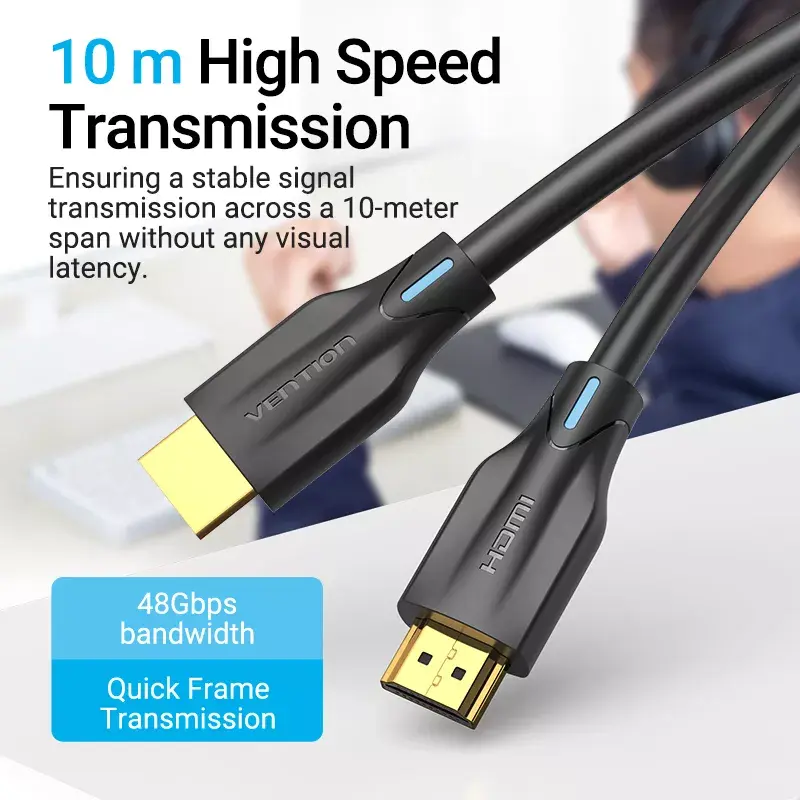 Vention HDMI 8K kabelis 3 m HDMI 2.1 Photo 9