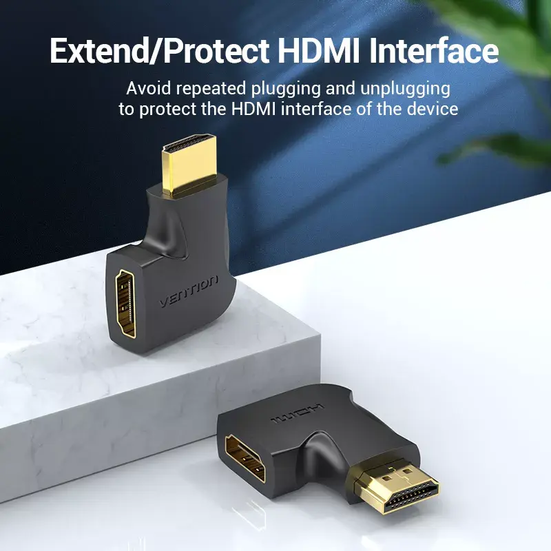Vention HDMI 270° Male-to-Female Vertical Flat Adapter Photo 4